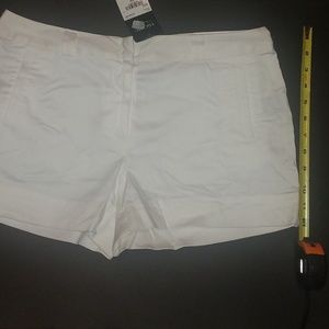 White khaki shorts
